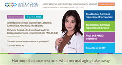 Desktop Screenshot of antiagingmedicalgroup.com